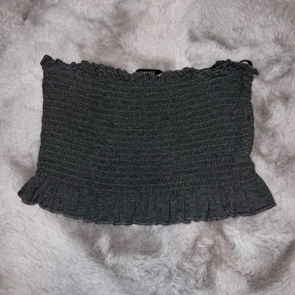 Grey tube top